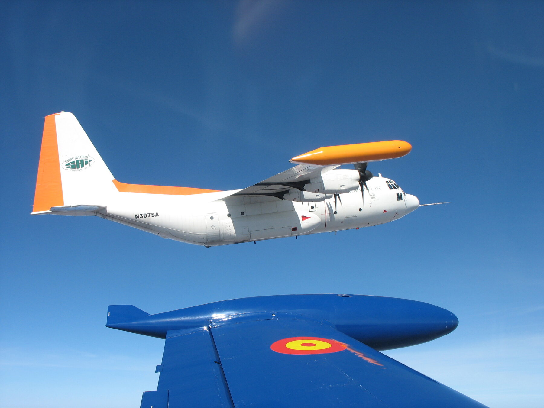 SAI STOL Herk on a test flight, photographed air-to-air from a chase aircraft